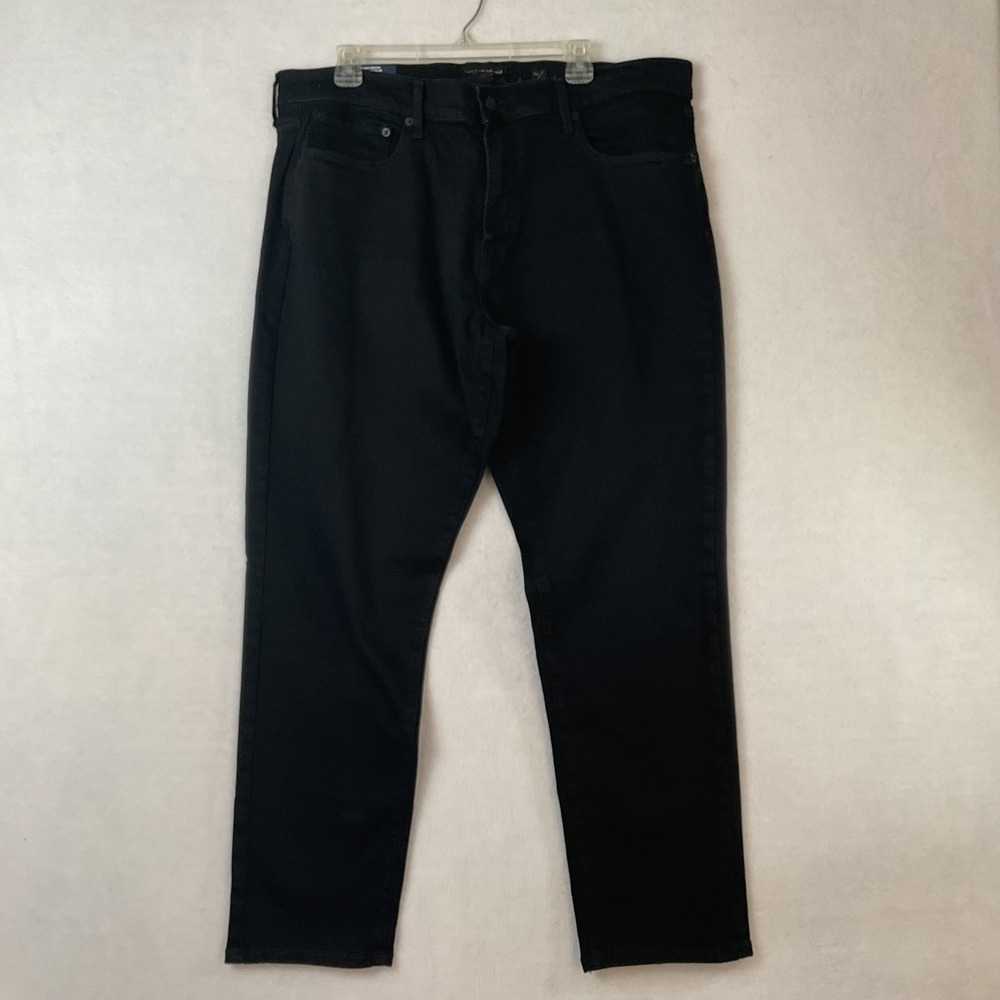 Lucky Brand 412 Athletic Slim‎ Black Jeans Mens 38x30 Stretch Denim New